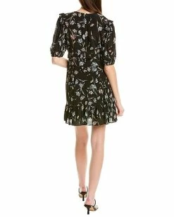 Nicole Miller Tossed Tulip V-Neck Silk-Blend Mini Dress Women -Nicole Miller SHOP 1050085596 RLLD 2