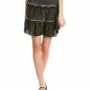Nicole Miller Jacquard Garment-Dyed Silk-Blend Mini Skirt Women -Nicole Miller SHOP 1050085604 RLLD 1