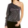 Nicole Miller Iridescent One Shoulder Top Women -Nicole Miller SHOP 1050199400 RLLD 1