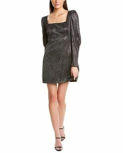 Nicole Miller Iridescent Square Neck Mini Dress Women