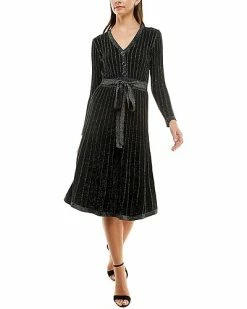 Nicole Miller Metallic Sweaterdress Women