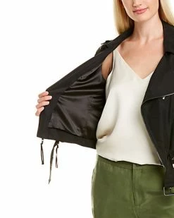 Nicole Miller Washed Habotai Kalysie Silk Moto Jacket Women -Nicole Miller SHOP 1050565457 RLLD 3