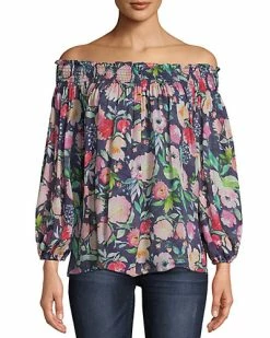 Nicole Miller Silk-Blend Top Women