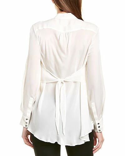 Nicole Miller Artelier Silk-Blend Shirt Women 4 Nicole Miller Artelier Silk-Blend Shirt Women - Image 2