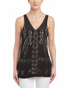 Nicole Miller Artelier Tribal Trance Silk Tank Women