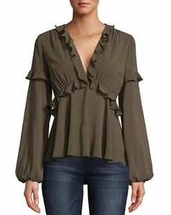 Nicole Miller Silk-Blend Top Women