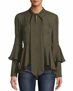 Nicole Miller Silk-Blend Top Women