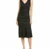 Nicole Miller Linen-Blend Midi Dress Women -Nicole Miller SHOP 1050843701 RLLD 1