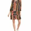 Nicole Miller Floral Silk-Blend Shift Dress Women -Nicole Miller SHOP 1050843710 RLLD 1