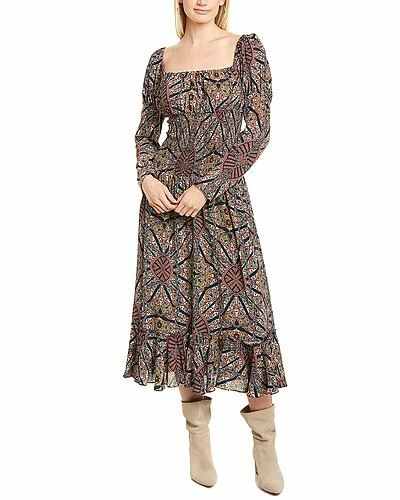 Nicole Miller Silk-Blend Maxi Dress Women 3 Nicole Miller Silk-Blend Maxi Dress Women