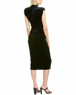 Nicole Miller Mock Neck Midi Dress Women -Nicole Miller SHOP 1050843742 RLLD 2