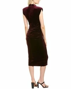 Nicole Miller Mock Neck Midi Dress Women 6 Nicole Miller Mock Neck Midi Dress Women -Nicole Miller SHOP 1050843743 RLLD 2