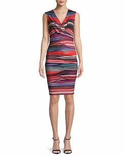 Nicole Miller Ruched Sheath Dress Women