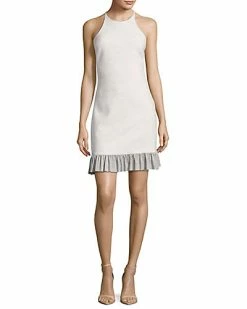 Nicole Miller Ruffled Halter Dress Women
