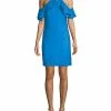 Nicole Miller Ruffled Cold-Shoulder Dress Women