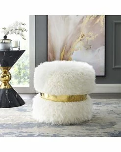 Nicole Miller Seagal Faux Fur Ottoman Home -Nicole Miller SHOP 3050108578 RLLD 3