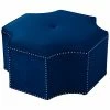 Nicole Miller Rey Velvet Octagon Cocktail Ottoman Home -Nicole Miller SHOP 3050134589 RLLD 1