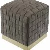 Nicole Miller Griffin Velvet Ottoman Home
