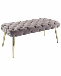 Nicole Miller Jilynn Velvet Bench Home