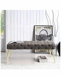 Nicole Miller Jilynn Velvet Bench Home 6 Nicole Miller Jilynn Velvet Bench Home -Nicole Miller SHOP 3050228068 RLLD 2