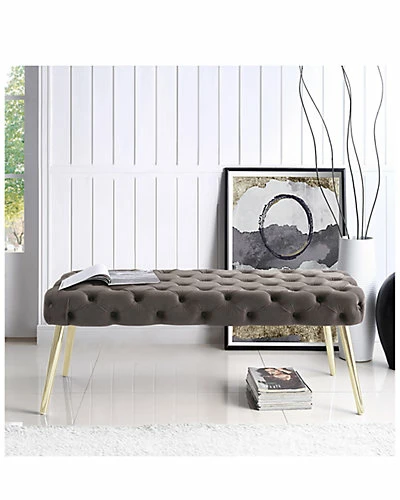 Nicole Miller Jilynn Velvet Bench Home 4 Nicole Miller Jilynn Velvet Bench Home - Image 2