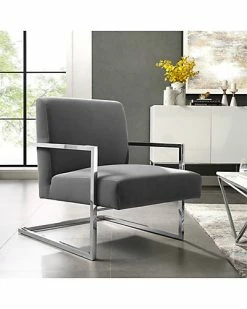 Nicole Miller Frankie Velvet Accent Chair Home -Nicole Miller SHOP 3050240237 RLLD 2