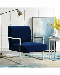 Nicole Miller Frankie Velvet Accent Chair Home -Nicole Miller SHOP 3050240238 RLLD 2