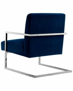 Nicole Miller Frankie Velvet Accent Chair Home -Nicole Miller SHOP 3050240238 RLLD 4