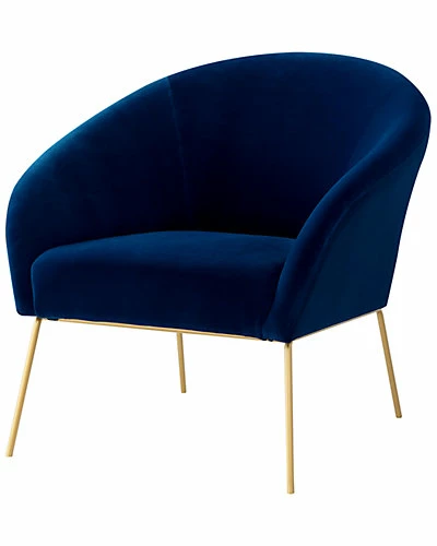 Nicole Miller Will Velvet Accent Chair Home 3 Nicole Miller Will Velvet Accent Chair Home