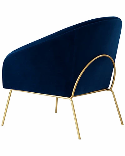 Nicole Miller Will Velvet Accent Chair Home 6 Nicole Miller Will Velvet Accent Chair Home - Image 4