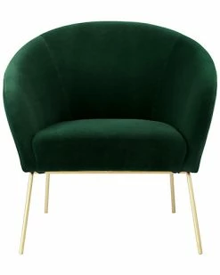 Nicole Miller Will Velvet Accent Chair Home -Nicole Miller SHOP 3050240250 RLLD 3