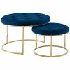 Nicole Miller Set Of 2 Keanu Velvet Ottomans Home -Nicole Miller SHOP 3050240252 RLLD 1