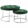 Nicole Miller Set Of 2 Keanu Velvet Ottomans Home -Nicole Miller SHOP 3050240253 RLLD 1