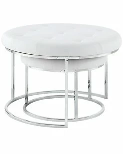 Nicole Miller Set Of 2 Keanu Ottomans Home -Nicole Miller SHOP 3050240254 RLLD 3