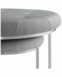 Nicole Miller Set Of 2 Keanu Ottomans Home -Nicole Miller SHOP 3050240256 RLLD 5