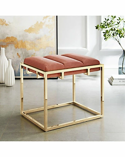 Nicole Miller Brayson Velvet Ottoman Home 4 Nicole Miller Brayson Velvet Ottoman Home - Image 2