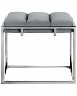 Nicole Miller Brayson Velvet Ottoman Home -Nicole Miller SHOP 3050284327 RLLD 3