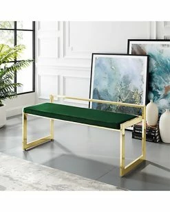 Nicole Miller Rashad Velvet Bench Home -Nicole Miller SHOP 3050284335 RLLD 2
