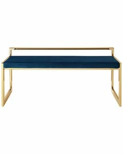 Nicole Miller Rashad Velvet Bench Home -Nicole Miller SHOP 3050284337 RLLD 3