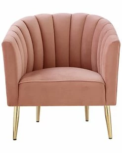 Nicole Miller Kody Velvet Accent Chair/Slipper Chair Home -Nicole Miller SHOP 3050460470 RLLD 2