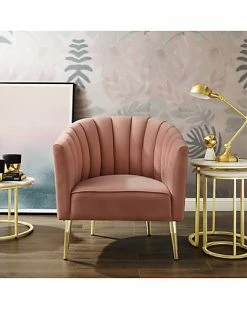 Nicole Miller Kody Velvet Accent Chair/Slipper Chair Home -Nicole Miller SHOP 3050460470 RLLD 3