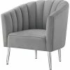 Nicole Miller Kody Velvet Accent Chair/Slipper Chair Home -Nicole Miller SHOP 3050460471 RLLD 1