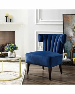 Nicole Miller Satang Velvet Accent Slipper Chair Home -Nicole Miller SHOP 3050460472 RLLD 3