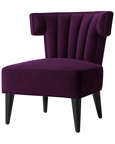 Nicole Miller Satang Velvet Accent Chair/Slipper Chair Home 3 Nicole Miller Satang Velvet Accent Chair/Slipper Chair Home
