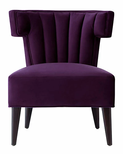 Nicole Miller Satang Velvet Accent Chair/Slipper Chair Home 4 Nicole Miller Satang Velvet Accent Chair/Slipper Chair Home - Image 2