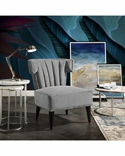 Nicole Miller Satang Velvet Accent Chair/Slipper Chair Home -Nicole Miller SHOP 3050460474 RLLD 3