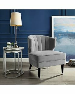 Nicole Miller Trung Velvet Slipper Accent Chair Home -Nicole Miller SHOP 3050460475 RLLD 3