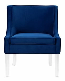 Nicole Miller Jaturat Velvet Accent Chair Home -Nicole Miller SHOP 3050460479 RLLD 2