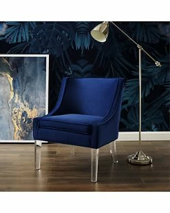 Nicole Miller Jaturat Velvet Accent Chair Home -Nicole Miller SHOP 3050460479 RLLD 3