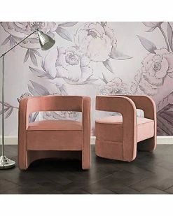 Nicole Miller Aldo Velvet Accent Chair Home 7 Nicole Miller Aldo Velvet Accent Chair Home -Nicole Miller SHOP 3050460484 RLLD 3